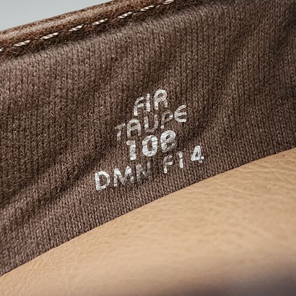 Earth Shoes Fir Pump Bootie Heels Double Monk Taupe Brown Leather size 10 B - Picture 9 of 9